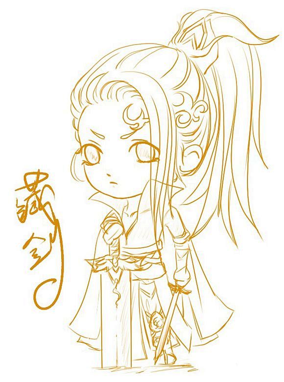 萌萌哒剑三Q版∑(っ °Д °;)っ只会...