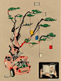 一组动静结合的手绘插画，toma vagner 目前定居纽约，她精心挑选了一系列物体，把原本不是人类的物体赋予了人的特点，创作了作品“心理画像”。#求是爱设计# ​
