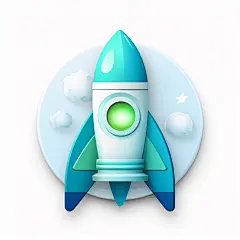 3d立体火箭素材图AI图