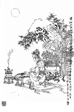 著名国画家、连环画家——项维仁和他的工笔重彩仕女画