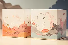 清新产品包装样机模型图片
