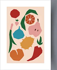 抽象涂鸦艺术挂画壁纸植物花卉现代简约矢量AI印刷素材JPG图片 (34)