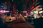 Nocturnal Animals : Photo retouching and composites of animals in foreign cyberpunk kind of contexts made with royalty free photography and Adobe Photoshop. Personal project for photo integration practice.