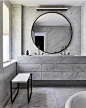 428 Likes, 8 Comments - Melanie Morris Interiors (@melaniemorrisinteriors) on Instagram: “MMI INSPIRATION • Marble madness in this insanely luxe bathroom by @wtcooper ••• . . . .…”