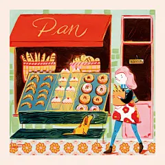 插画设计 插了个画 阿根廷插画师 Ana Sanfelippo 作品。 ​​​​