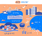 世界名胜古迹现代建筑旅游指南插画地图海报