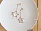 【noblehi】star×cottonpearl ピアス /ノンホールイヤリング ＊受注製作＊