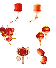 灯笼  - 源文件下载【酷图网】灯笼,灯笼素材,过年了,元宵节,灯,红灯笼,