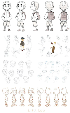 橙子鱼-0采集到线稿手稿针管笔插画