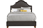 Kasey Brown 3 Pc Queen Upholstered Bed