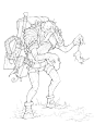 Swordman, Denis Pampukha : Same color work
