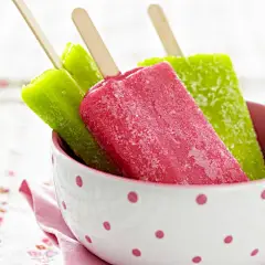 Raspberry and Kiwi Ice Pops