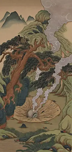 王赫｜帶著童心穿越回宋代，當中國山水遇上卡通漫畫。