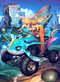 Girl on the ATV by MandRill_Art - Jongchul lee - CGHUB