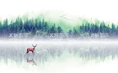 北欧麋鹿  - 源文件下载【酷图网】北欧背景墙,客厅背景墙,沙发背景墙,现代简约,北欧风景,抽象,云雾树林,云雾森林,动物,鹿,森林麋鹿,树林麋鹿,风景画,风景背景墙,北欧简约,北欧风格,卧室背景墙,电视背景墙,意境,唯美,3D背景墙,小清新背景墙,餐厅背景墙,背景墙,壁纸,壁画,墙纸,墙画,装饰画,现代简约背景,