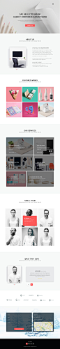 Agency one page template