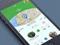Another views of the app I was working on recently.  The map displays car trip route and shows tapable markers informing about awards earned and mistakes made.  Please share your thoughts. Thanks!