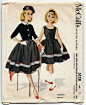 1950s Vintage Sewing Pattern McCalls 5128 Helen Lee Sleeveless Dress & Jacket