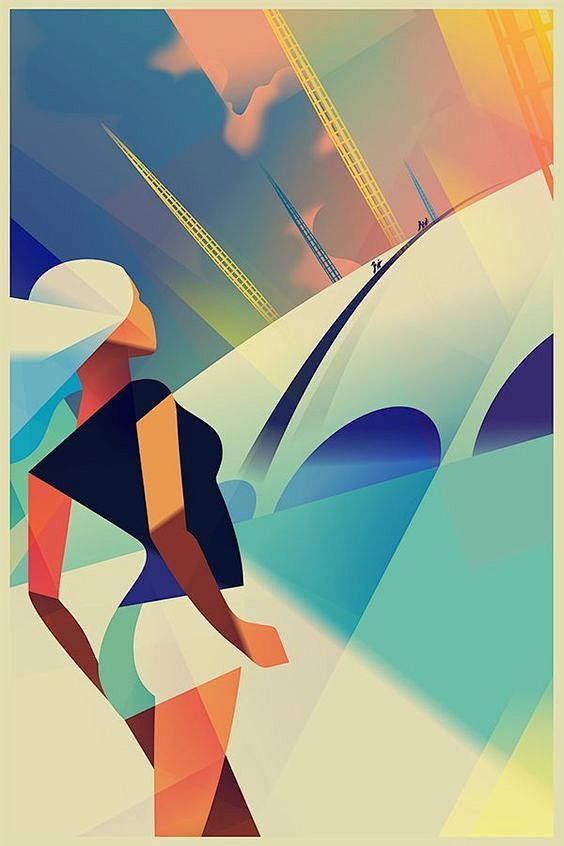 art deco poster - Go...