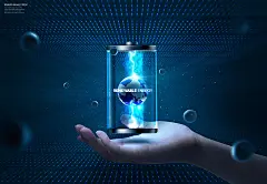 Technology and New Energy 20款新能源汽车充电桩电池动感科技速度概念KV海报PSD设计素材图_格外视觉(uigui.cn)-国外高品质设计素材共享网