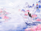 十里桃林_甘草的画园__插画师作品_涂鸦王国gracg.com
