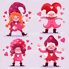 小矮人  - 源文件下载【酷图网】小矮人,童话,卡通,手绘,插图,卡通人物,小精灵