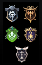 Ranks icons achievement badges medal token