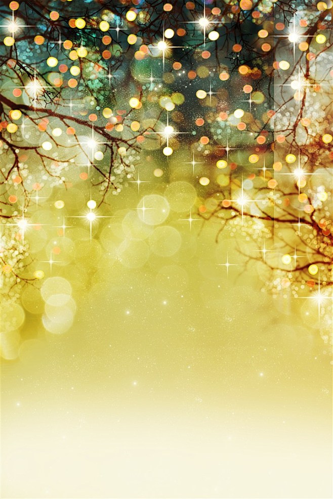 梦幻平安夜节日光斑树背景素材图片