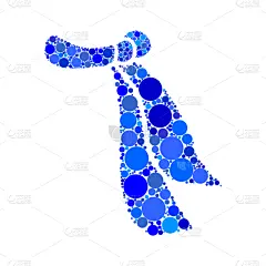 白色,分离着色,斑点,冬天,围巾,式样,可爱的,铅笔,肖像,坐