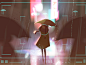 The Future of AI with Adobe umbrella rain character artificial intelligence photography environment illustration adobe