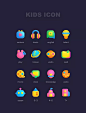3d kids icon～儿童图标@红桃少女采集到TeddyWang原创画板(57图)_花瓣