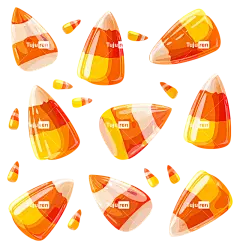 玉米糖-黑色背景上的玉米糖堆