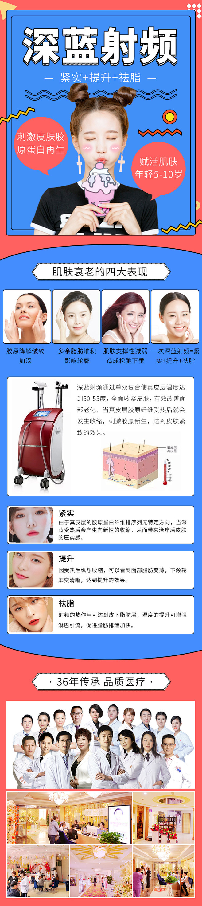 新氧更美美团医美整形美容电商详情页落地页...