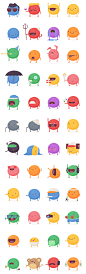 KeWe Stickers : A sticker pack for KeWe, a social networking app.小怪兽 表情