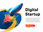 Digital Startup Launched wow hurca homepage hero image landing page startup boost mission rocket launch