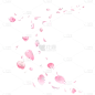 粉色漂浮花瓣元素8