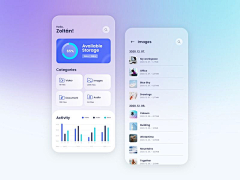 想吃掉所有蓝色采集到UI/UX · 毛玻璃质感