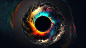 眼睛， 虹膜， 五颜六色， 人工智能艺术|3840x2160 壁纸 - wallhaven.cc