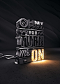 Turn Me On : My take on the extremely over done and common practice of EXTRUDED 3D TYPE. PS + C4D