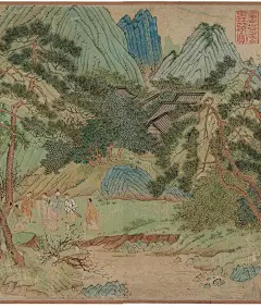 赏画｜明·仇英《桃花源卷》欣赏（美国波士顿美术馆藏）_武陵