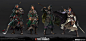 Total War: Three Kingdoms - Hero Line Ups, Creative Assembly : Sculpt, model and texture by Lulu Zhang - https://www.artstation.com/lulu_zhang