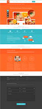 Teal and Orange - Web Layout by detrans on deviantART