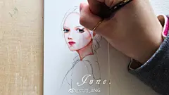 麻花辫少女水彩上色过程#水彩过程##水彩教程##插画狂想# 
颜料：大师级史明克；M.Graham；樱花白水粉
纸：阿诗细纹300g 
笔：达芬奇v35-3、5、6； Habico 116-1 ​​​​