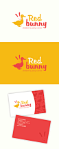 RED BUNNY : "RED BUNNY" is a logo design concept. I'm able to change the colors, fonts and texts as the way you wish. The logo is suitable for prints and for online media use too. It could be used for different companies which target audience is
