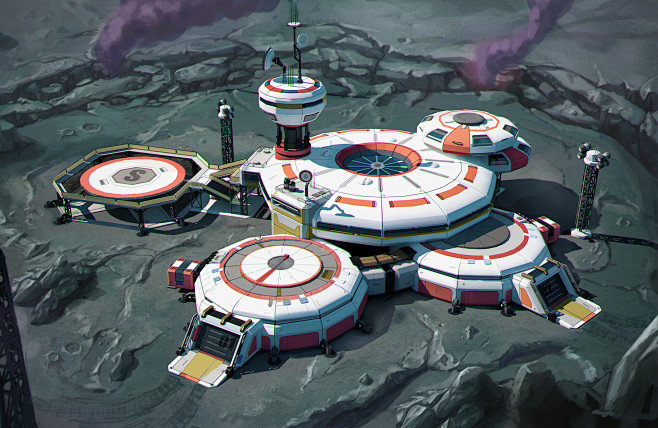 Space base concept, Evgeny Enotov : Space base concept by Evgeny Enotov ...