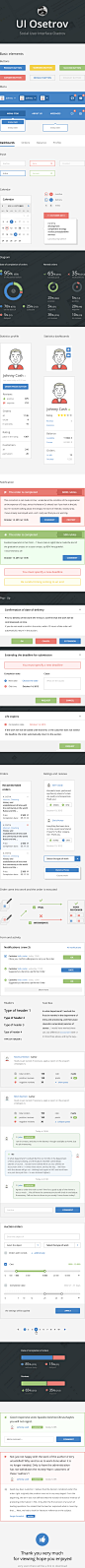 UI Web Social User Interface : Social User Interface Osetrov