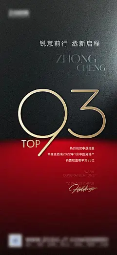 地产排名获奖海报-源文件