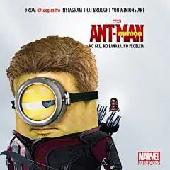 小黄人攻陷《蚁人》海报 漫威大英雄&quot;附体&quot;魔性到爆 - 博海拾贝 - 萝卜网