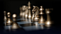 高清晰金色质感国际象棋棋子壁纸图片