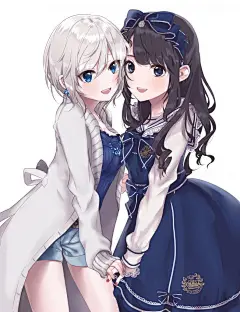 百合 二次元 美少女 女同